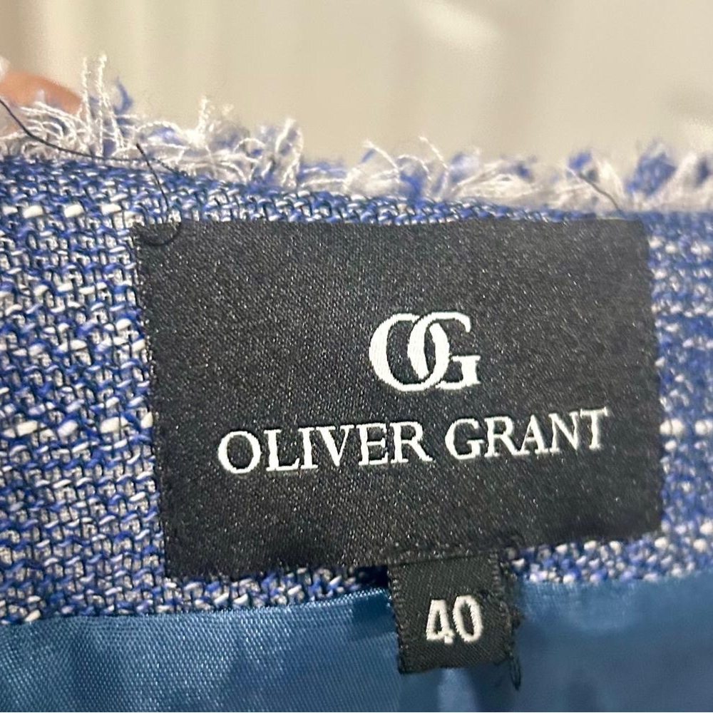 Oliver Grant Blue Tweed Jacket